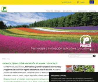 Promisol.com(PROMISOL, Tecnología e Innovación aplicada a tus cultivos) Screenshot