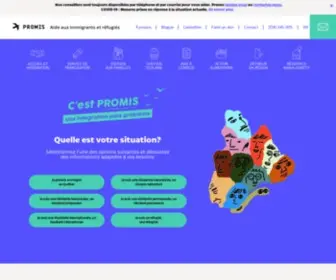 Promis.qc.ca(Aide aux immigrants et réfugiés à Montréal) Screenshot