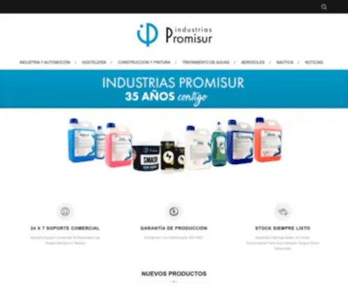 Promisur.com(Industrias Promisur) Screenshot