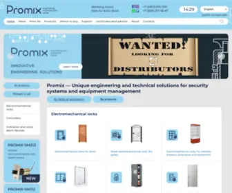 Promix-Center.com(Electromechanical locks and other products from Promix) Screenshot