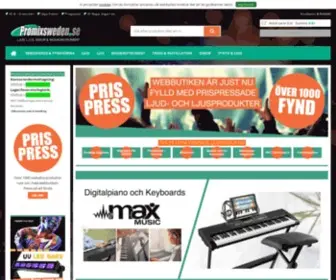 Promixsweden.se(Högtalare) Screenshot
