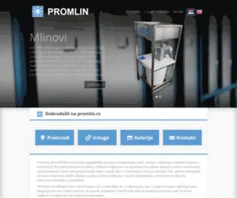 Promlin.rs(Proizvodnja inox procesne opreme) Screenshot