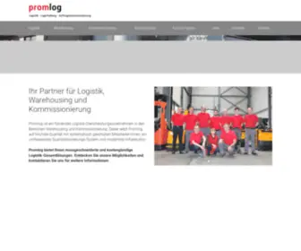 Promlog.ch(Logistik, Lagerhaltung, Auftragskommissionierung) Screenshot