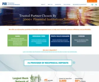 Promnetwork.com(Promontory Interfinancial Network) Screenshot