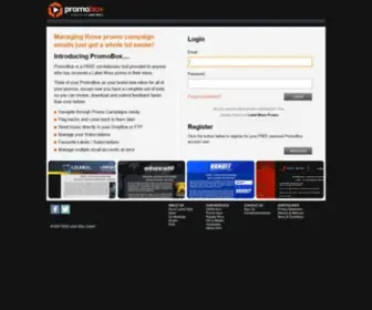 Promo-Box.com(PromoBox for DJ's) Screenshot