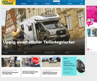 Promobil.de(Wohnmobile, Reisemobile, Stellplätze, Tests und Ratgeber) Screenshot