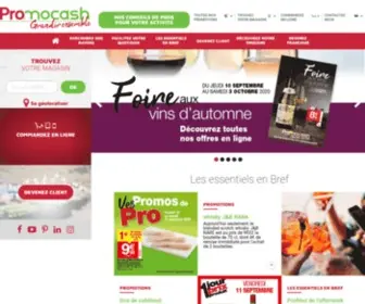 Promocash.com(Promocash site instit) Screenshot