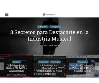Promocionmusical.es(Todo sobre Industria Musical y Marketing) Screenshot