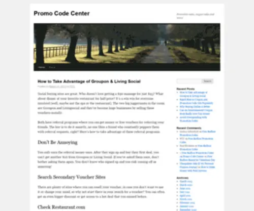 Promocodecenter.com(Promo Code Center) Screenshot