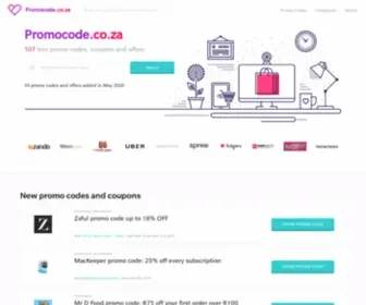 Promocode.co.za(Promo codes & coupons) Screenshot