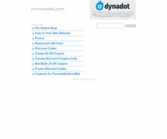 Promocodely.com(Coupon Codes for Business Needs) Screenshot