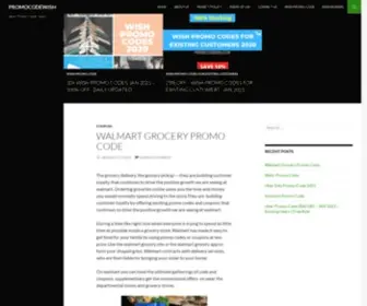 Promocodewish.com(Wish Promo Codes 2020) Screenshot