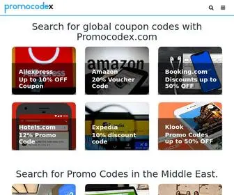 Promocodex.com(Promo Codes & Discounts 2019) Screenshot