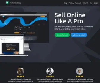 Promofeatures.com(Countdown timers for email) Screenshot
