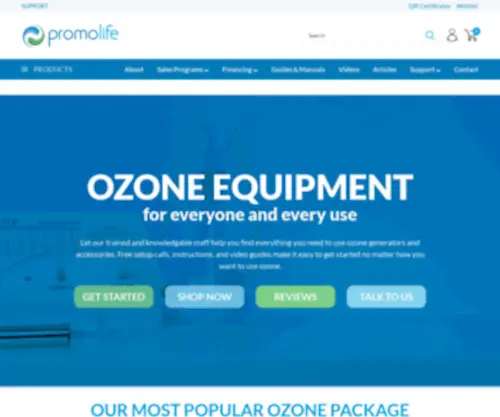 Promolife.com(Ozone Therapy and Natural Health) Screenshot