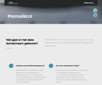 Promolist.nl(Domeinnaam) Screenshot