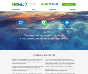Promolive.ru(Разработка и создание сайтов в Тюмени) Screenshot