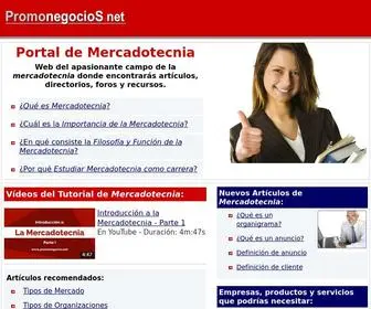Promonegocios.net(Web del apasionante campo de la mercadotecnia) Screenshot