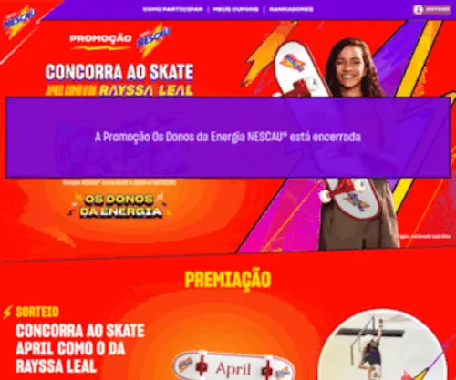 Promonescau.com.br(Homepage Como participar) Screenshot