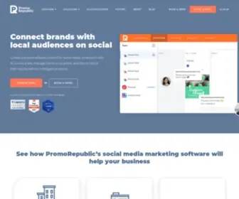 Promorepublic.com(Social Media Management Software) Screenshot