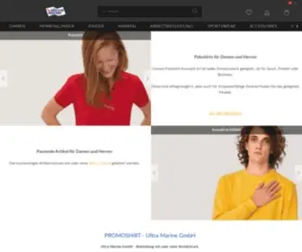 Promoshirt.ch(Ultra Marine GmbH) Screenshot