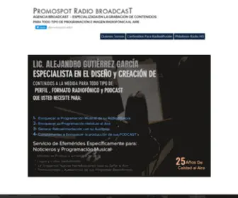 Promospotradiobroadcast.com(SERVICIOS ESPECIALIZADOS EN DISEÑO DE) Screenshot