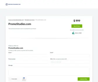 Promostudies.com(Promostudies) Screenshot