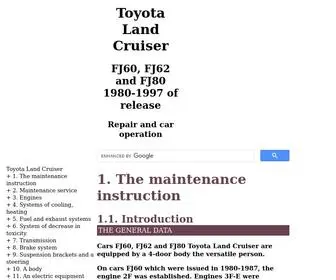 Promotank.ru(Repair and operation of cars FJ60) Screenshot