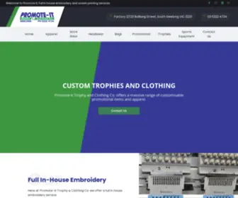 Promote-IT.com.au(Promote-It Trophy & Clothing Co) Screenshot