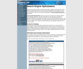 Promote3.com(Search Engine Optimization) Screenshot