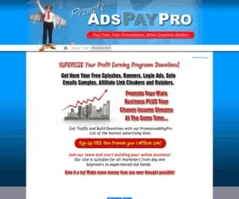 Promoteadspaypro.com(Free Traffic Exchange) Screenshot