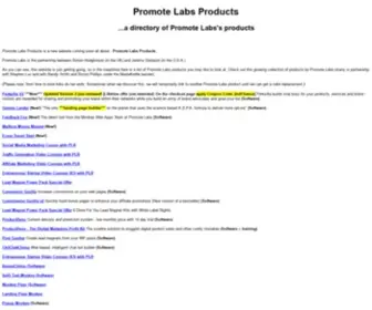 Promotelabsproducts.com(Promote Labs Products) Screenshot