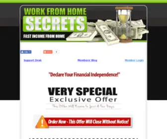 Promotelink.com(InfowareWork From Home Secrets Membership) Screenshot