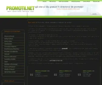 Promotii.net(Promotii, oferte speciale si reduceri de preturi) Screenshot