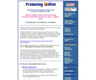 Promotingonline.com(Search Engine Registration and Submission) Screenshot