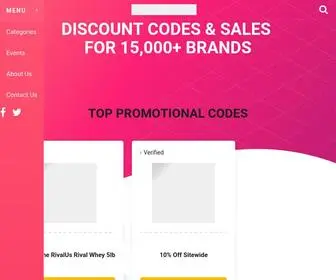 Promotionalcodes.com.au(Best Australia's Brand Discount Codes & Deals) Screenshot