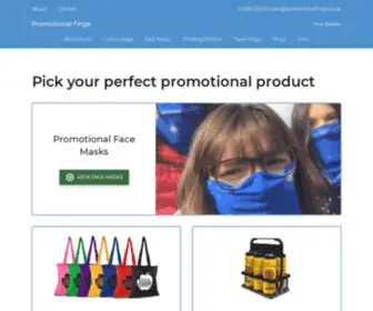 Promotionalfings.co.uk(Promotional Products) Screenshot