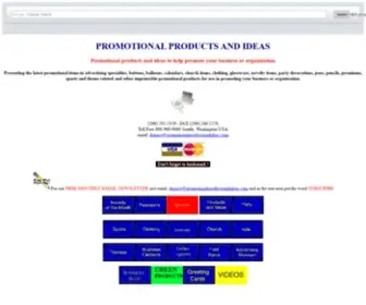 Promotionalproductsandideas.com(Promotional Products Company provides custom imprintable products since 1970) Screenshot