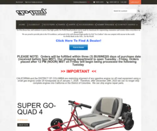 Promotionracing.com(Electric Scooters) Screenshot