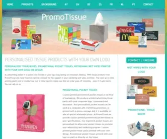 Promotissue.eu(PROMOTIONAL POCKET TISUES) Screenshot