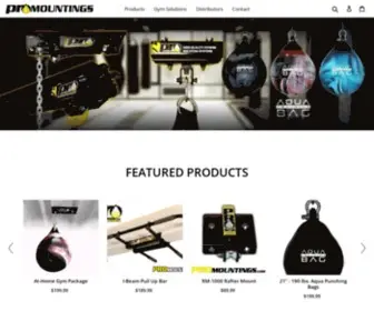 Promountings.com(Punching Bag Mounts & Hangers) Screenshot