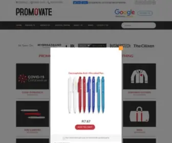 Promovate.co.za(Promovate) Screenshot