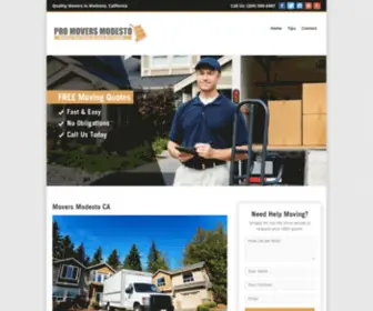 Promoversmodesto.com(Pro Movers Modesto CA) Screenshot