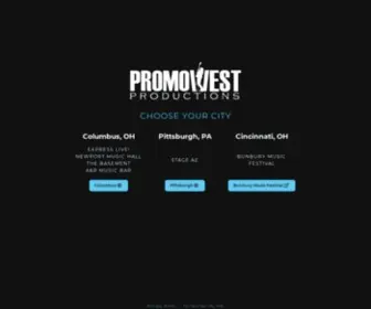 Promowestpavilion.com(PromoWest Productions) Screenshot