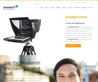 Prompt-IT.com.au(Teleprompters and autocues for camera presentations) Screenshot
