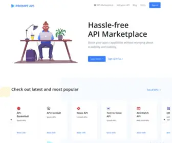 Promptapi.com(Prompt API) Screenshot