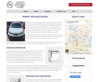 Promptappliancerepair.com(Prompt Appliance Repair Company) Screenshot