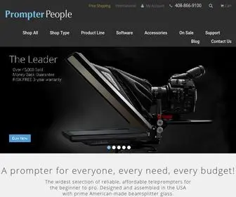 Prompterpeople.com(Teleprompter) Screenshot