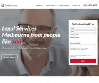 Promptlegalservices.com.au(Prompt Legal Services) Screenshot