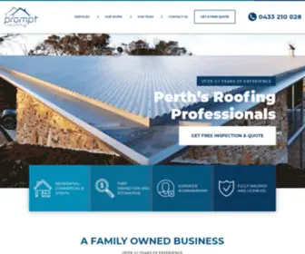 Promptroofing.com.au(Roof Replacement Perth) Screenshot